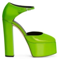 BEBE-Green-Sandals