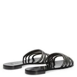 IRIDE CRYSTAL-Black-Sandals -Giuseppe Zanotti Shop E200003A010 D 1