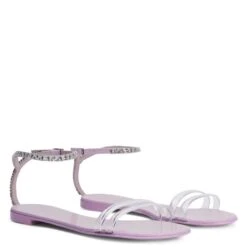 AGATHE PLEXI-Pink-Flats -Giuseppe Zanotti Shop E300001001 C 1 1