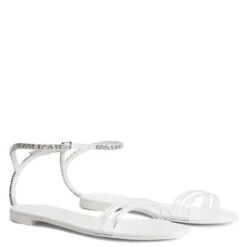 AGATHE PLEXI-White-Flats -Giuseppe Zanotti Shop E300001002 C 1 1