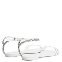 AGATHE PLEXI-White-Flats -Giuseppe Zanotti Shop E300001002 D 1 1