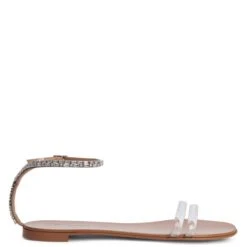 AGATHE PLEXI-Silver-Flats
