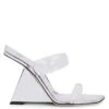 FLORANCE PLEXI-Silver-Wedges 1 FLORANCE PLEXI-Silver-Wedges -Giuseppe Zanotti Shop E300003001 A 1 1
