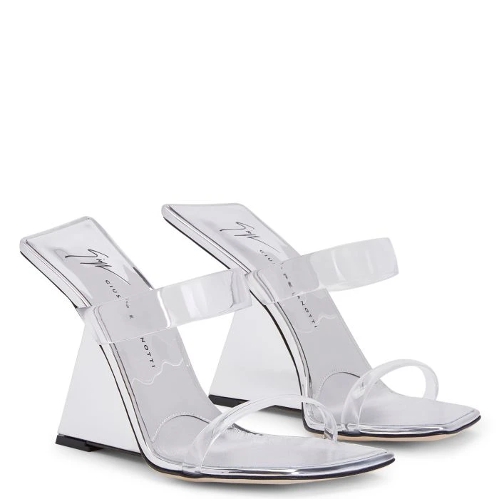 FLORANCE PLEXI-Silver-Wedges 5 FLORANCE PLEXI-Silver-Wedges - Image 3
