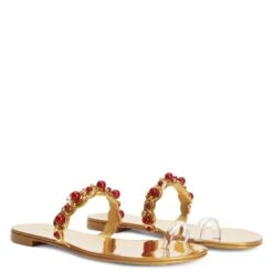 MARGUERITHE FLAT-Gold-Flats -Giuseppe Zanotti Shop E300014003 C 1 1