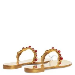 MARGUERITHE FLAT-Gold-Flats -Giuseppe Zanotti Shop E300014003 D 1 1