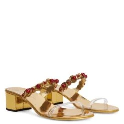 MARGUERITHE-Gold-Flats -Giuseppe Zanotti Shop E300015001 C 1 1
