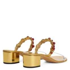 MARGUERITHE-Gold-Flats -Giuseppe Zanotti Shop E300015001 D 1 1