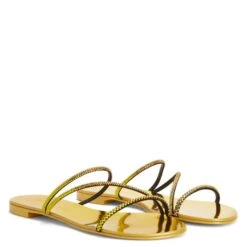 JULIANNE FLAT-Yellow-Flats -Giuseppe Zanotti Shop E300022002 C 1 1