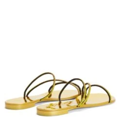 JULIANNE FLAT-Yellow-Flats -Giuseppe Zanotti Shop E300022002 D 1 1