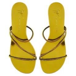 JULIANNE FLAT-Yellow-Flats -Giuseppe Zanotti Shop E300022002 E 1 1