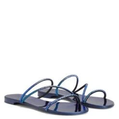 JULIANNE FLAT-Blue-Flats 9 JULIANNE FLAT-Blue-Flats -Giuseppe Zanotti Shop E300022003 C 1 1