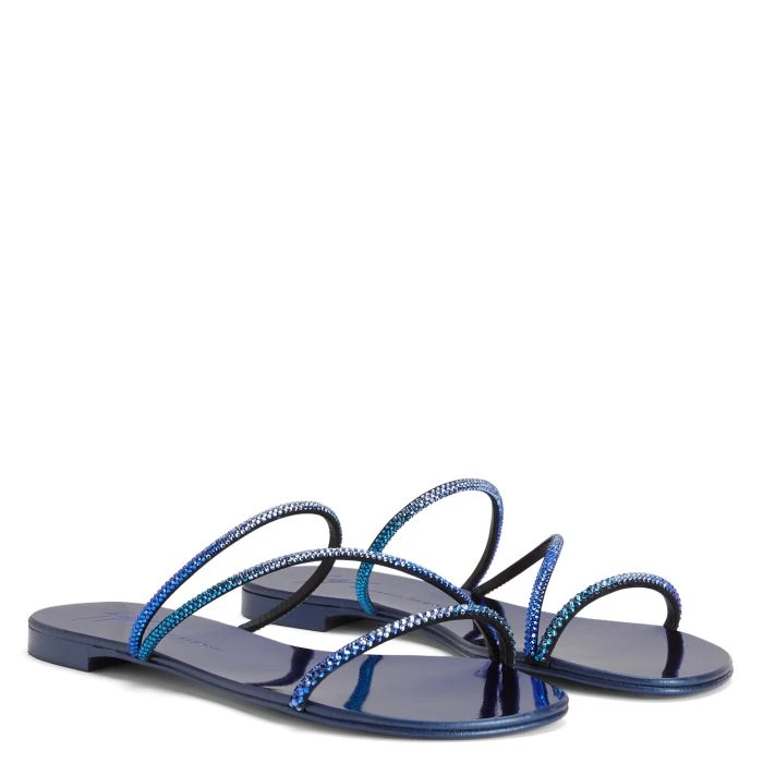 JULIANNE FLAT-Blue-Flats 5 JULIANNE FLAT-Blue-Flats - Image 3