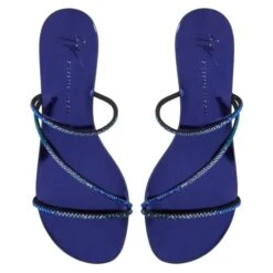 JULIANNE FLAT-Blue-Flats 11 JULIANNE FLAT-Blue-Flats -Giuseppe Zanotti Shop E300022003 E 1 1