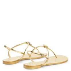 ALPHONSINE-Gold-Flats 10 ALPHONSINE-Gold-Flats -Giuseppe Zanotti Shop E300025001 D 1 1