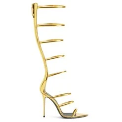 SUPER INTRIIGO-Gold-Sandals