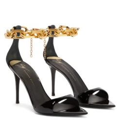 INTRIIGO CHAIN-black-Sandals -Giuseppe Zanotti Shop E300034A002 C 1