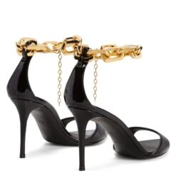 INTRIIGO CHAIN-black-Sandals -Giuseppe Zanotti Shop E300034A002 D 1