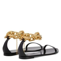 INTRIIGO CHAIN-Black-Flats 10 INTRIIGO CHAIN-Black-Flats -Giuseppe Zanotti Shop E300035001 D 1 1