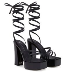 FLAVIENNE-Black-Sandals -Giuseppe Zanotti Shop E300036005 C 1 1