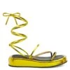 MELBURNE LACES-Yellow-Flats -Giuseppe Zanotti Shop E300042003 A 1