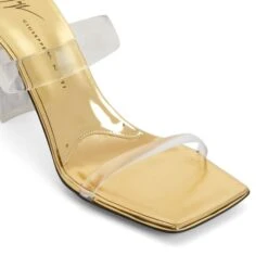 FLAMINIA PLEXI-Gold-Sandals -Giuseppe Zanotti Shop E300052002 E 1