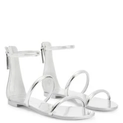 HARMONY-Silver-Flats -Giuseppe Zanotti Shop E300057001 C 1