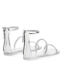 HARMONY-Silver-Flats -Giuseppe Zanotti Shop E300057001 D 1