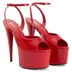 GZ AIDA-Red-Sandals -Giuseppe Zanotti Shop E300059001 C 1