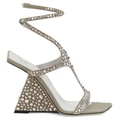 TUTANKAMON CRYSTAL-Silver-Sandals
