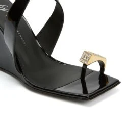 NIHAO RING-Black-Sandals -Giuseppe Zanotti Shop E300067003 E 1
