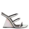 CLAREENCE-Silver-Sandals -Giuseppe Zanotti Shop E300076001 A 1