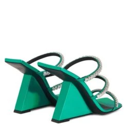 CLAREENCE-Green-Sandals -Giuseppe Zanotti Shop E300076003 D 1