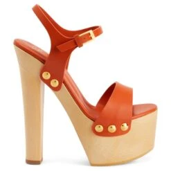 FANNY-Orange-Sandals