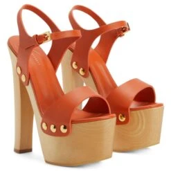 FANNY-Orange-Sandals -Giuseppe Zanotti Shop E300081004 C 1