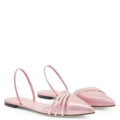 CLARALIE-Pink-Flats -Giuseppe Zanotti Shop E350003001 C 1 1