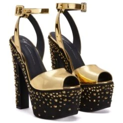 TARIFA JEWEL-Gold-Sandals -Giuseppe Zanotti Shop I200009005 C 1