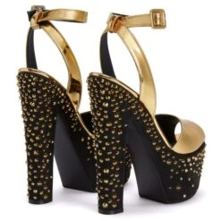 TARIFA JEWEL-Gold-Sandals -Giuseppe Zanotti Shop I200009005 D 1