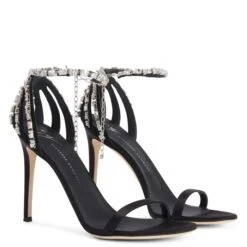 ADELE CRYSTAL-black-Sandals -Giuseppe Zanotti Shop I200039004 C 1