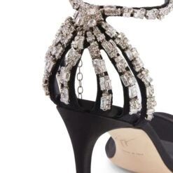 ADELE CRYSTAL-black-Sandals -Giuseppe Zanotti Shop I200039004 E 1