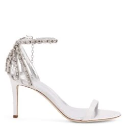 ADELE CRYSTAL-White-Sandals
