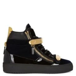 COBY-Blue-Mid Top Sneakers -Giuseppe Zanotti Shop RS10053002 A 1