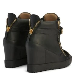 COBY WEDGE-Black-Mid Top Sneakers -Giuseppe Zanotti Shop RS20048003 C 1
