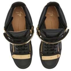 COBY WEDGE-Black-Mid Top Sneakers -Giuseppe Zanotti Shop RS20048003 D 1