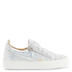 Giuseppe Zanotti Shop 30 GAIL KALEIDO-Silver-Low-top Sneakers