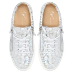 GAIL KALEIDO-Silver-Low-top Sneakers -Giuseppe Zanotti Shop RS30000001 D 1 1
