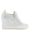 ADDY WEDGE KALEIDO-Silver-Wedges 1 ADDY WEDGE KALEIDO-Silver-Wedges -Giuseppe Zanotti Shop RS30001001 A 1 1