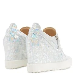 ADDY WEDGE KALEIDO-Silver-Wedges -Giuseppe Zanotti Shop RS30001001 C 1 1