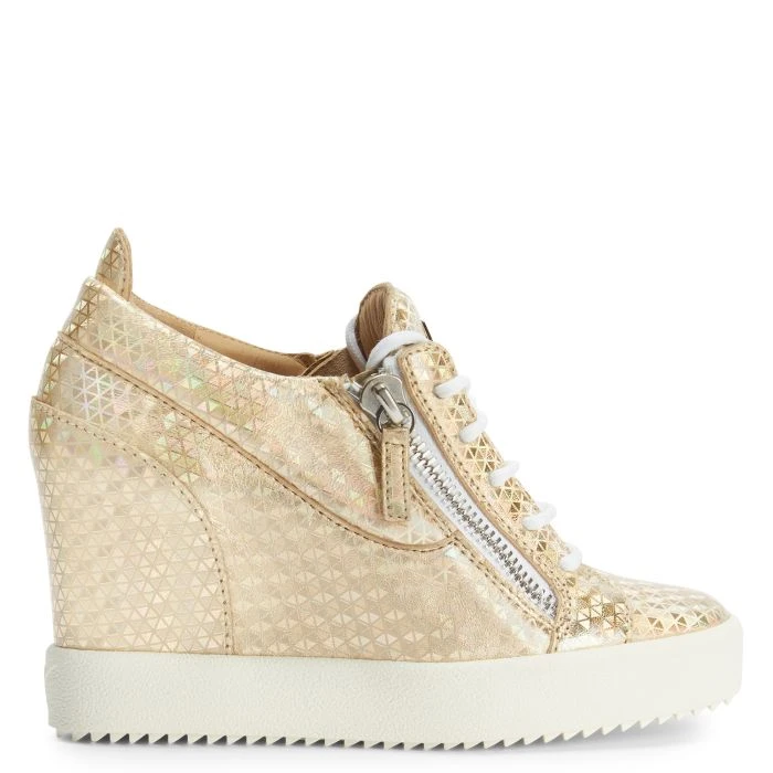 ADDY WEDGE KALEIDO-Gold-Mid Top Sneakers 3 ADDY WEDGE KALEIDO-Gold-Mid Top Sneakers