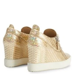 ADDY WEDGE KALEIDO-Gold-Mid Top Sneakers 8 ADDY WEDGE KALEIDO-Gold-Mid Top Sneakers -Giuseppe Zanotti Shop RS30001002 C 1 1